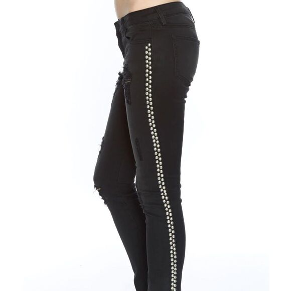 NWT Free People Etienne Marcel Studded Skinny Jeans Size 26 #092 - Picture 2 of 5